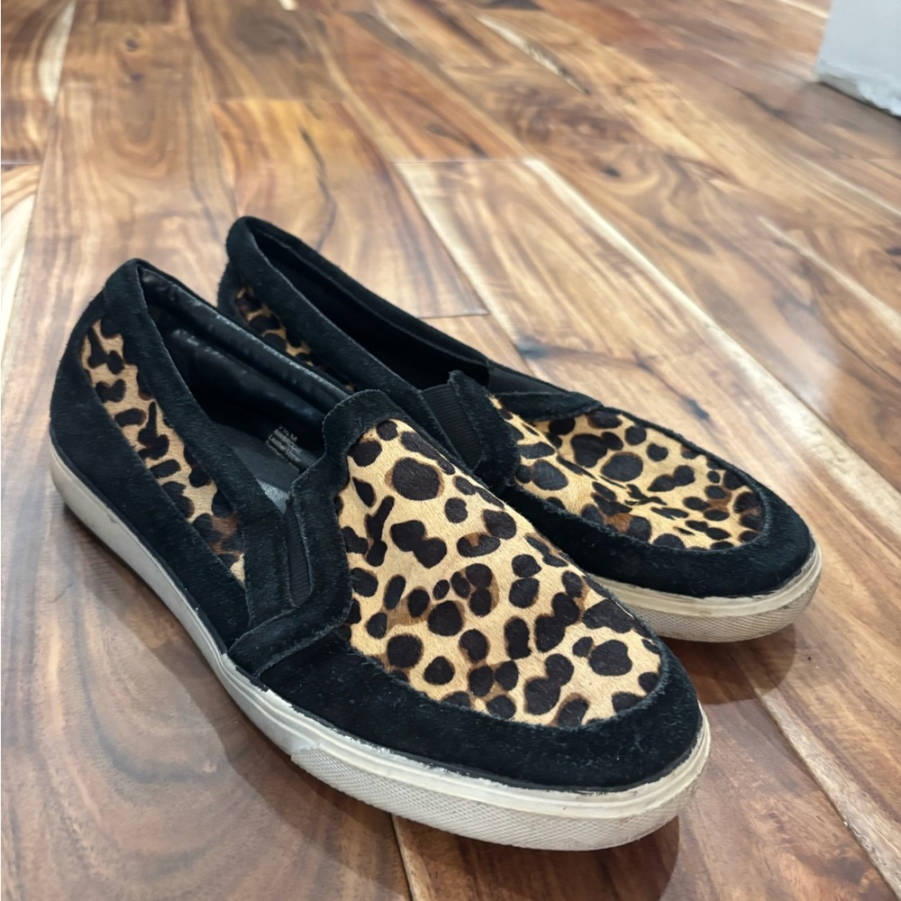 Leopard Print Slip-On Women's Shoes